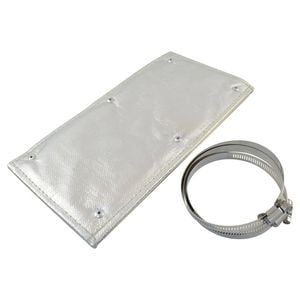 Cal Custom Heat Solutions Exhaust Heat Shield Kit with Clamps, 6" X 1', Aluminium