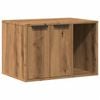 vidaXL Cat Litter Box Enclosure Artisian Oak 60x40x40 cm