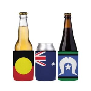 Stubbyz Australian Flags Stubby Cooler 3-Pack