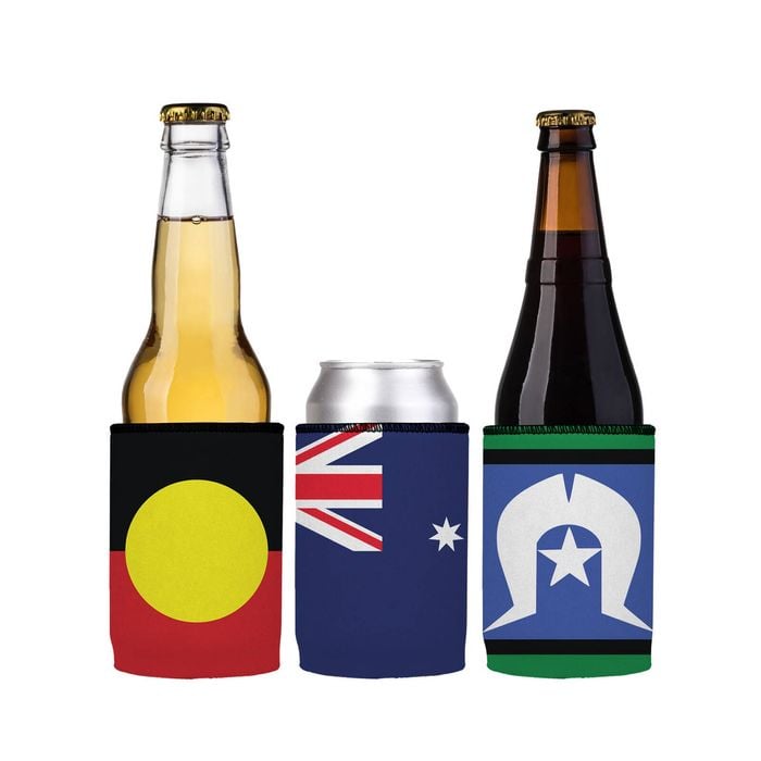 Stubbyz Australian Flags Stubby Cooler 3-Pack