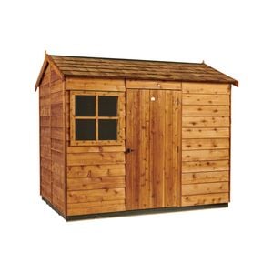 Cedar Shed 2.7m x 1.89m Logan Shingle Roof