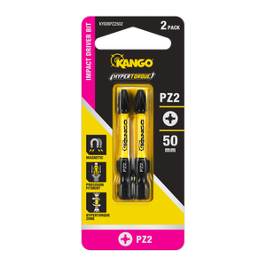 Kango 50mm HyperTorque PZ2 Impact Driver Bit - 2 Pack