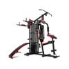 PROFLEX Red Multi Station Home Gym Set with 125lbs Plates & Boxing Bag - M9500