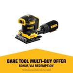 DeWALT 18V XR Cordless 1/4 Sheet Sander DCW200N-XJ - Skin Only