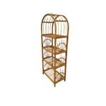 Elegance Living 135cm Wooden Brown Amilly 4-Tier Shelf