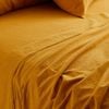 MyHouse Stonewash Flat Sheet 285X260cm 100% Cotton - Mango - King