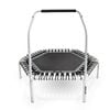 Acon Fit 1.41m 55in Hexagon Rebounder Fitness Trampoline With Active Handlebar White