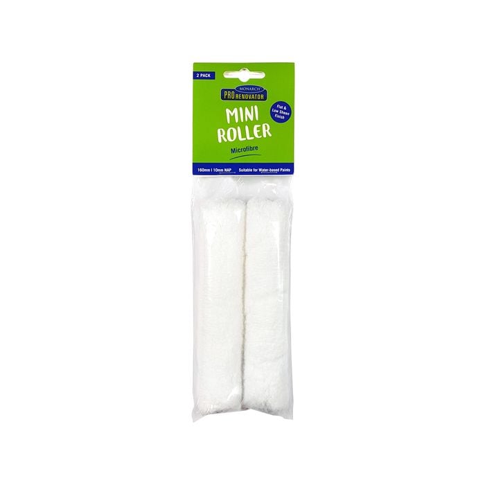 Monarch Pro Renovator 160mm Microfibre Mini Roller 2PK