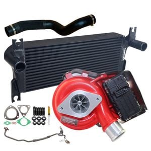 Gen1 High Flow Turbo Charger With 106mm Intercooler & Hoses And Genuine Oil Feed Pipe For Ford Everest Ua 2.2l 2015 Onwards