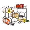 CARLA HOME 14 Bottle Freestanding Modern Metal Countertop Wine Rack Countertop