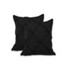 Accessorize 2 Pce Puffy European Pillowcases Black 65 x 65cm