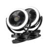 2x San Hima Portable Camping Fan 10000mah Clip On Rechargeable With Led Light