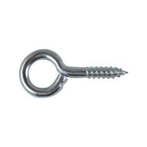 Everhang 20mm Black Screw Eye Hook - 10 Pack