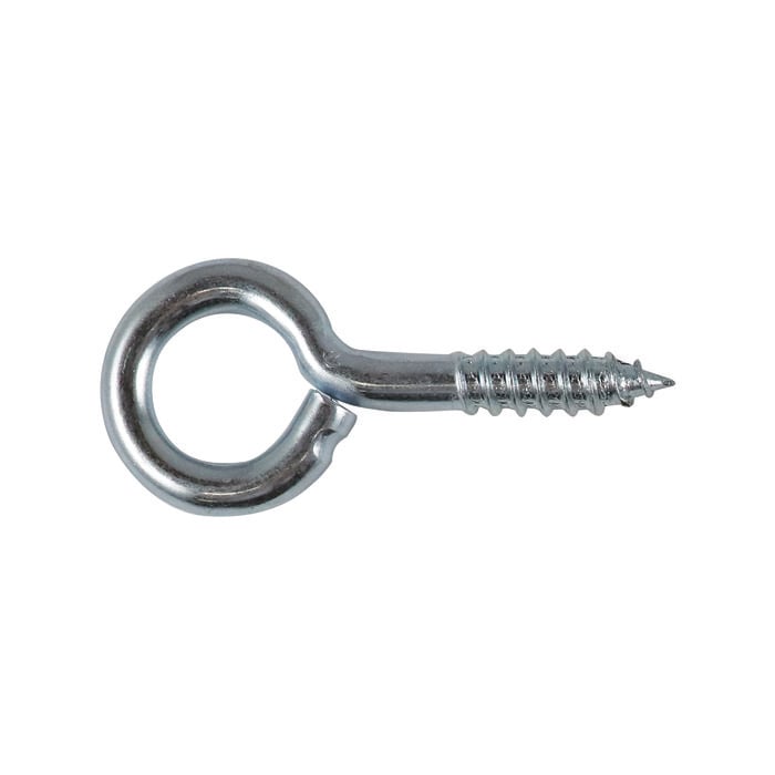 Everhang 20mm Black Screw Eye Hook - 10 Pack