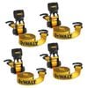 DeWALT 2.6cm x 3.7m Ratchet Tie Down Straps - 4 Pack