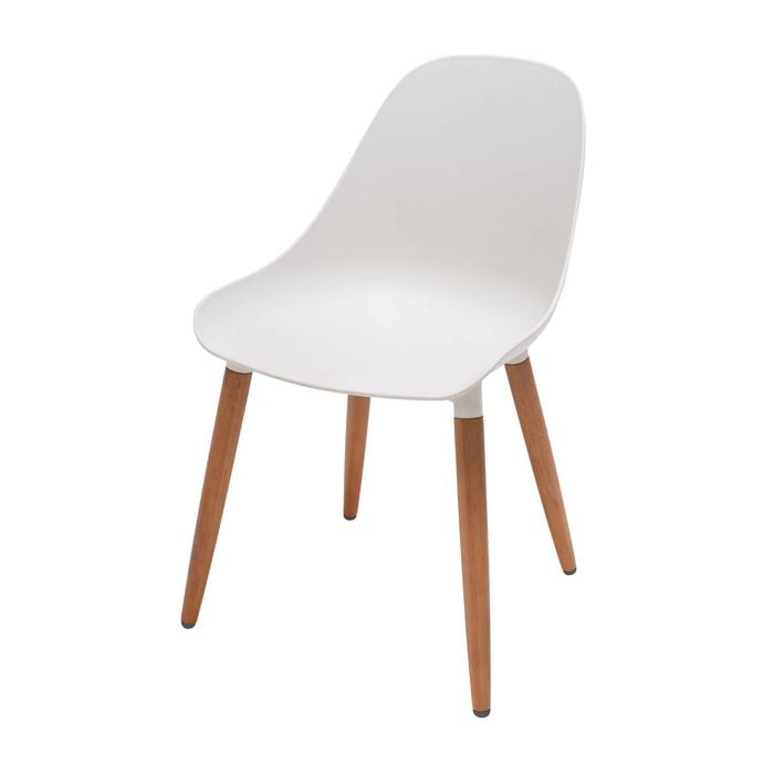 Mimosa White Sienna Plastic Dining Chair
