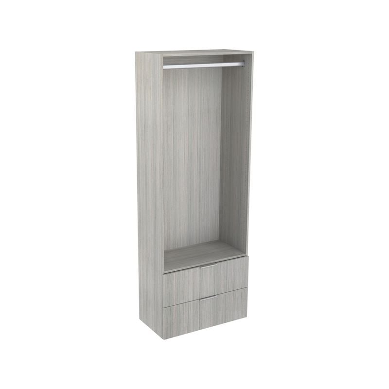 Lugna 2048 x 750 x 380mm Mist Hanging 2 Drawer Storage Cabinet