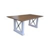 Beechworth Dining Table 200cm Solid Pine Timber Wood Hampton Furniture - Grey