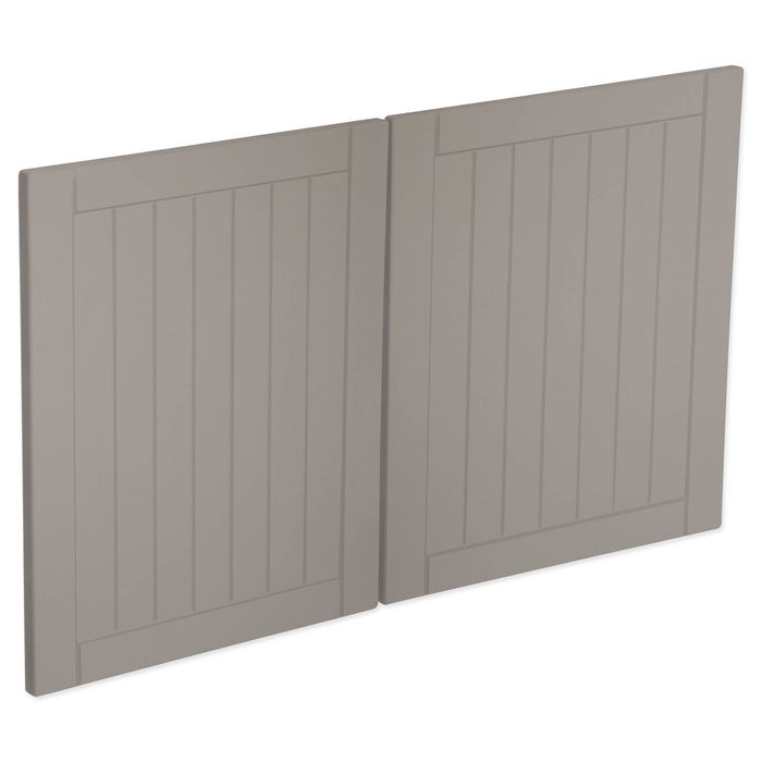 Kaboodle 1000mm Cardamom Country Fridge Cabinet Doors - 2 Pack