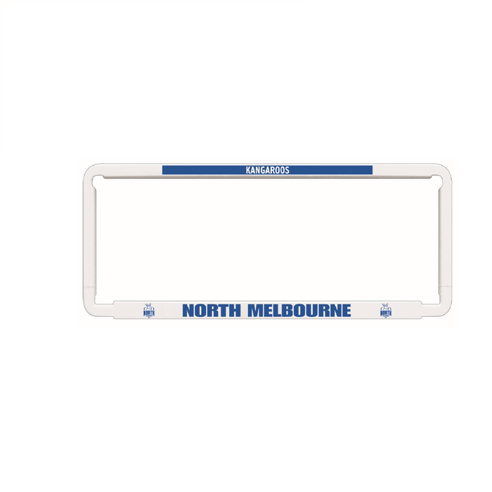 1x OFFICIAL AFL NORTH MELBOURNE Car Number Plate Frame Cover Surround