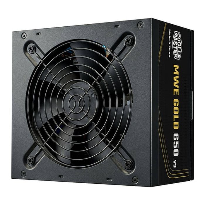 Cooler Master Mwe Gold 650 V3 80+ Gold 650w Atx 3.1 Power Supply Unit - Black [mpe-6502-acaag-3bau]