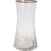 LVD Curve Flower Vase Container 13x23cm Small - Clear