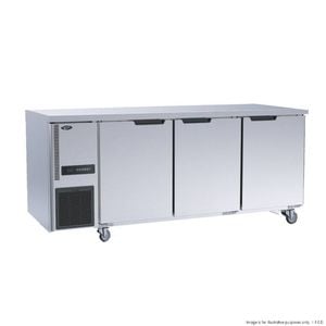 Thermaster Stainless Steel Triple Door Workbench Fridge 