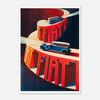 Galrie Charming French Vintage Car Poster - Classic Advertisement Art for Home & Office, Poster Only, A3 30 x 42cm (12 x 16inch)