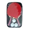 Topone Table Tennis Paddle Set 2 Bats/3 Balls, Premium Rubber Grip & High-speed Performance