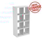 Flexi Storage Clever Cube 76 x 39 x 146cm White 2 x 4 Storage Unit