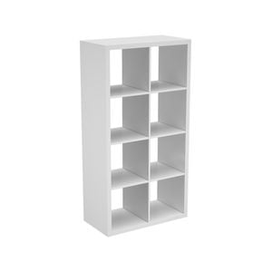 Flexi Storage Clever Cube 760 x 390 x 1460mm White 2 x 4 Storage Unit