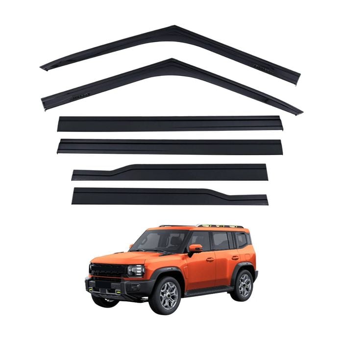 AUSGO Injection Weather Shields for Jetour T2 2025-Onwards Weathershields Window Visors Wind Deflectors