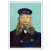 Galrie Vincent van Gogh Postman Art Print Iconic Post-Impressionist Masterpiece, White Frame, 50 x 70cm (20 x 28inch)