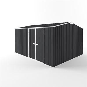 EnduraShed 4.5 x 3.75 x 2.48m Tall Truss Roof Garden Shed - Iron Grey