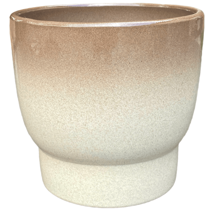 Northcote Pottery 17.5cm Natural Pedestal Ceramic Pot