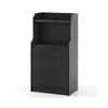 Costway 3-Drawer Storage Units 111cm Tallboy Organiser w/Shelves Black