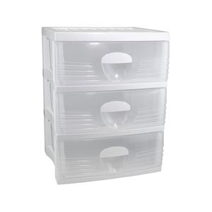 Taurus B2 White 3 Drawer Storage