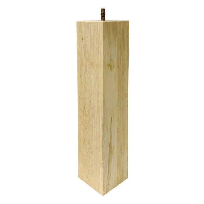 Adoored 73 x 73 x 360mm Raw Wood Square Furniture Leg
