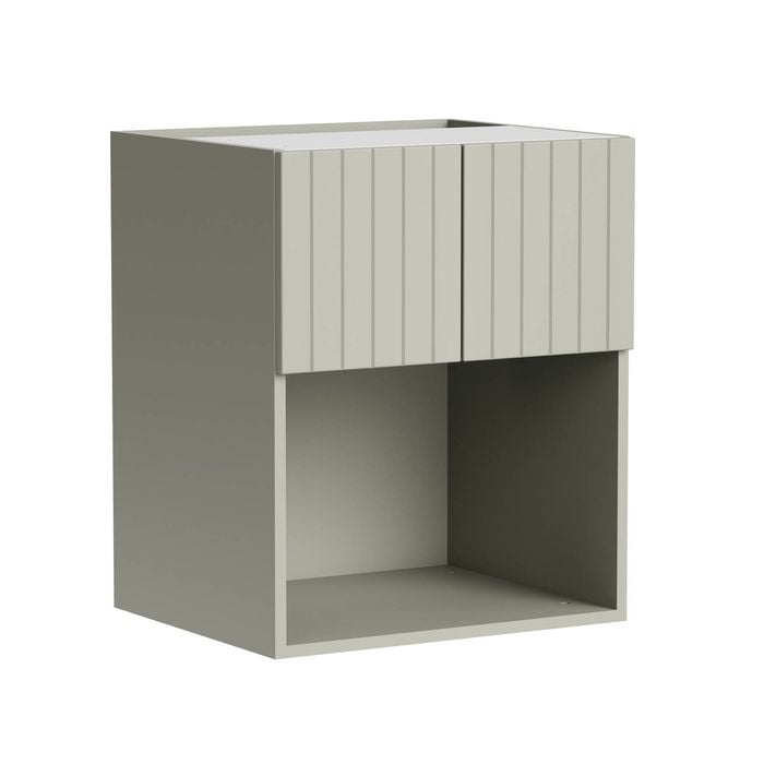 Kaboodle Pistachio V-Groove Wall Microwave Cabinet
