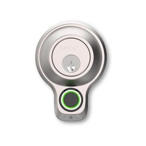 Lockly Satin Nickel Flex Touch Deadbolt Smart Lock with Fingerprint