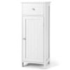 Costway Storage Cabinet Organizer Door Pull-out Drawer 3level White