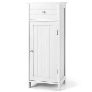 Costway Storage Cabinet Organizer Door Pull-out Drawer 3level White