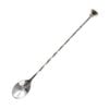 Olympia Twisted Bar Spoon With Disc End Stainless Steel 270mm Cocktail Mixer Utensil