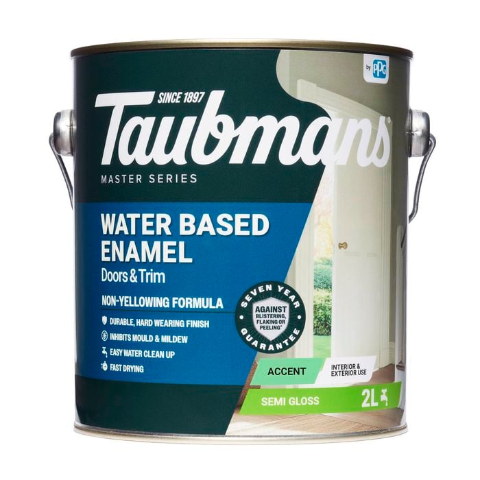 Taubmans 2L Accent Semi Gloss Water Based Enamel Paint