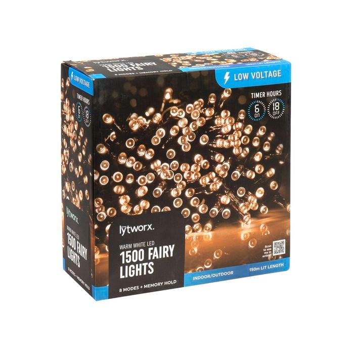 Lytworx Warm White Fairy Lights - 1500 Pack