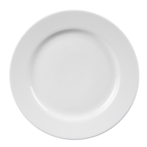 Olympia Plates Whiteware Wide Rimmed 6 Pack 310mm Porcelain Dinnerware Catering