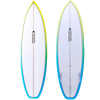 Summer Vibes Grom Youth Shortboard Surfboard - Blue Fade - Blue Fade, 5'2" X 18" X 2" 21.2l