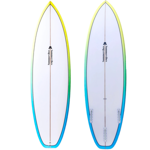 Summer Vibes Grom Youth Shortboard Surfboard - Blue Fade - Blue Fade, 5'2" X 18" X 2" 21.2l