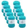 10pk Malli Super Blend Basic Crochet Knitting Yarn 8ply 100g 16x9cm Ocean