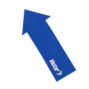 Floor Marker Arrow for Schools & Sports - Non-Slip Rubber - Blue